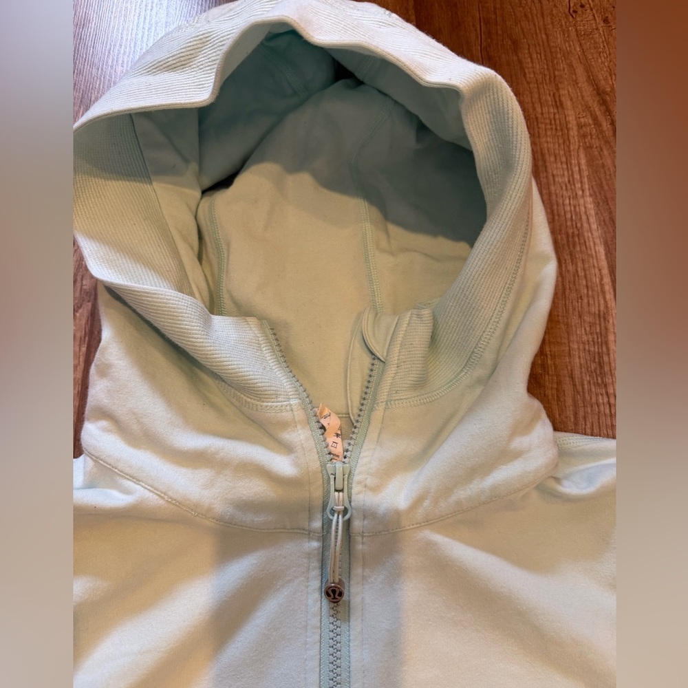 Lululemon Athletica Mint Ligjt Blue/Green Zip-Up Jacket Women’s 8 EUC - Picture 3 of 8